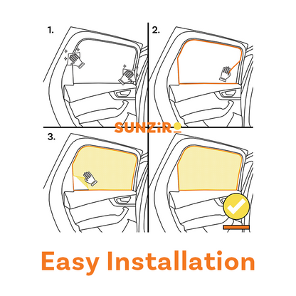 Car Window Sun Shades UVE 95% UPF 15 for Toyota RAV4 (5) (2018-Present)